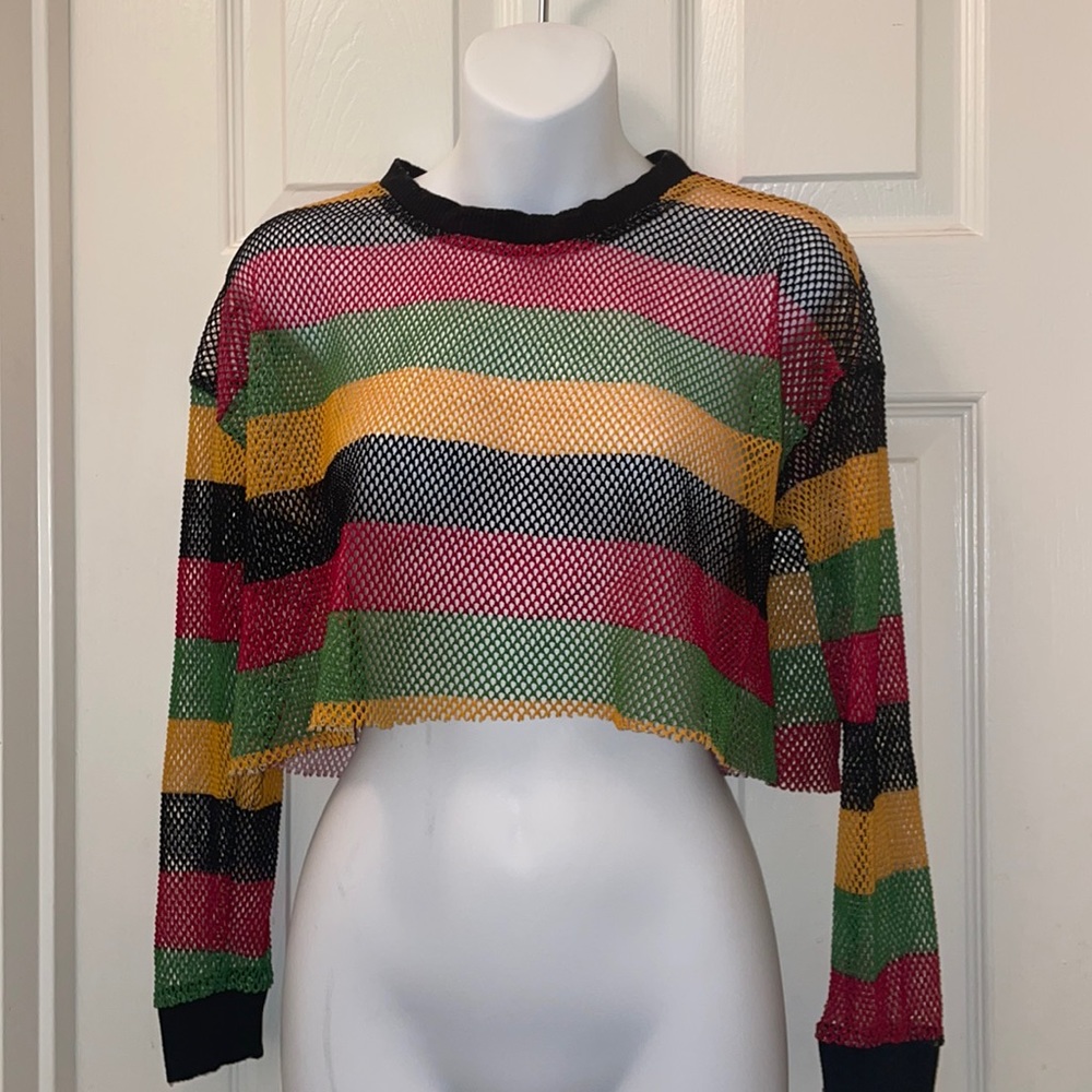 OBJEX Mesh halter/crop top